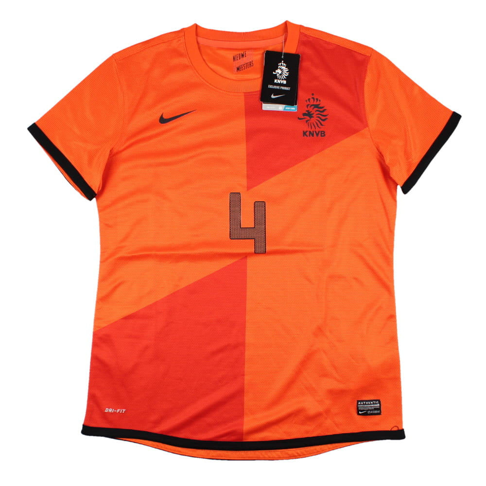 Holland 2012-13 Home Shirt (Dutch #4 Life) (Womens M) (Mint)