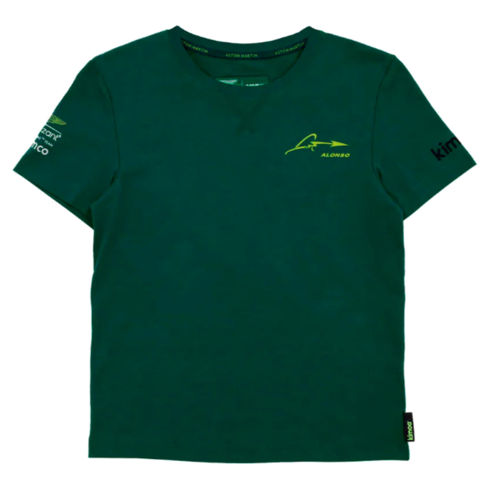 2023 Aston Martin Lifestyle Alonso T-Shirt (Green) - Kids
