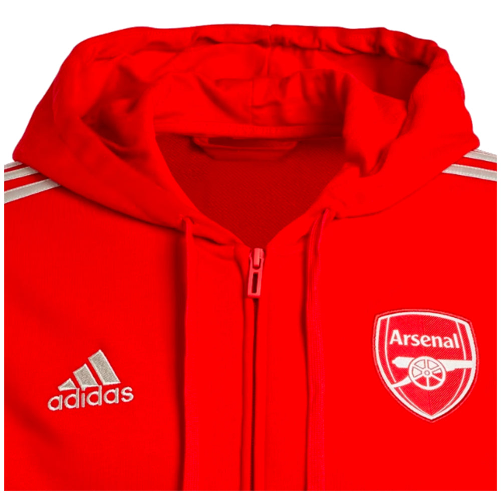 2023-2024 Arsenal DNA Full Zip Hoody (Red)