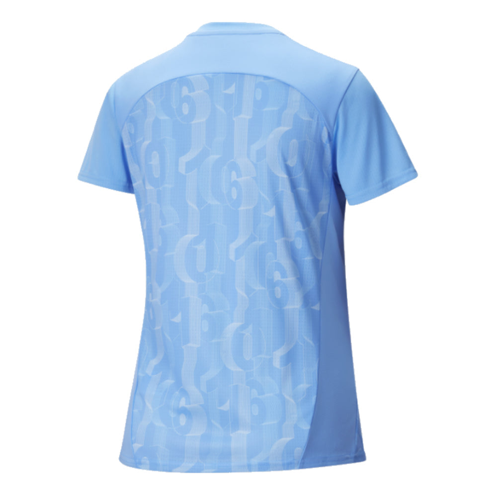 2024-2025 Man City Prematch SS Shirt (Light Blue) - Womens