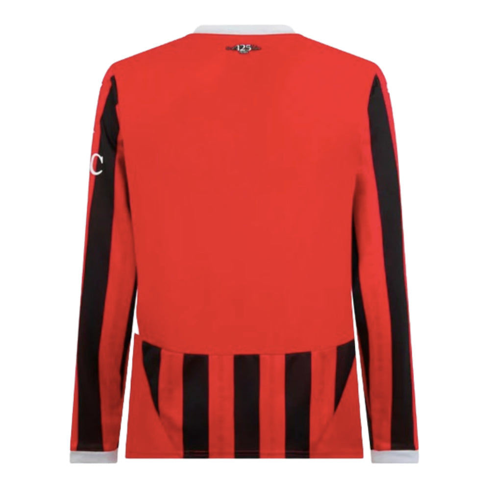 2024/25 AC Milan Home Long Sleeve Shirt