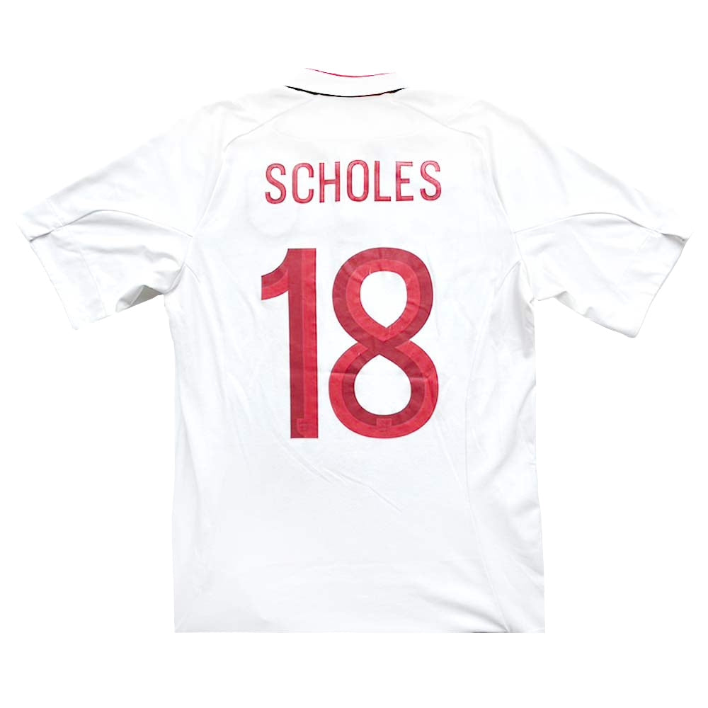 England 2012-13 Home Shirt (Scholes #18) ((Very Good) L)