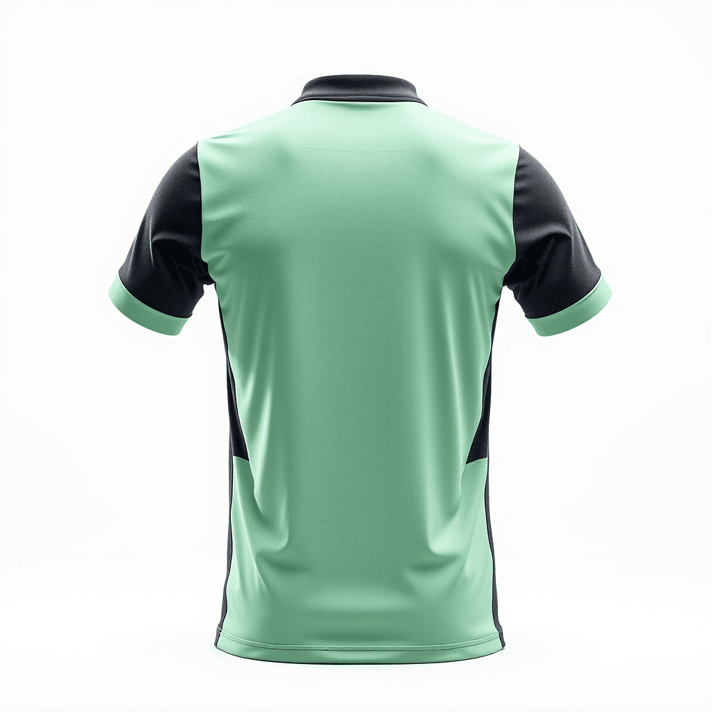 Away Jersey — Mint & Charcoal back view