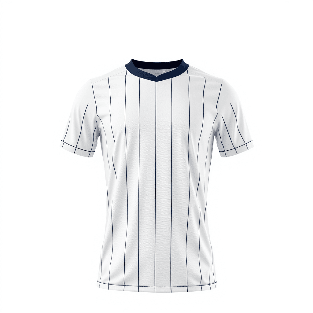 Away Jersey — White Pinstripe
