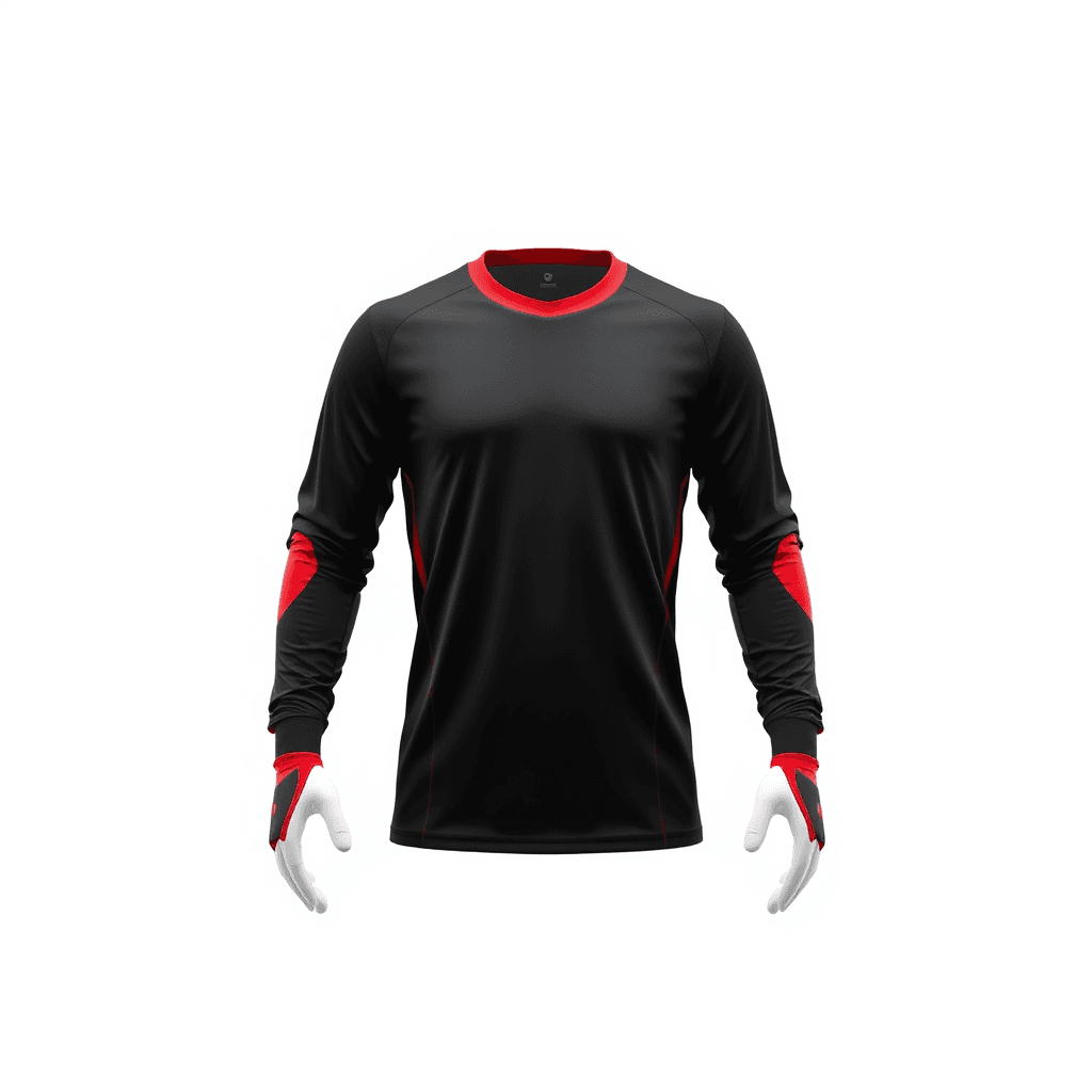 Goalkeeper Jersey — Black & Red