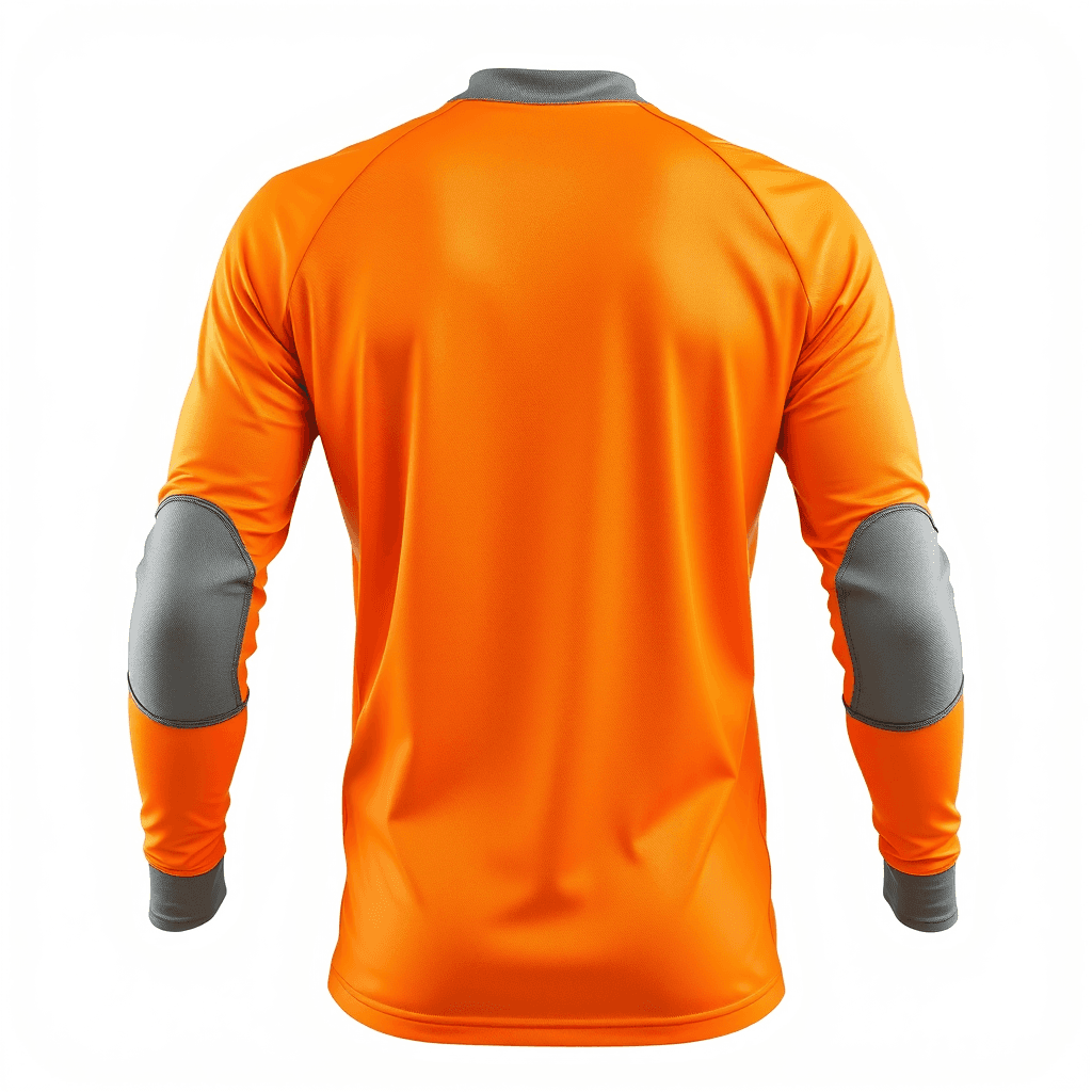 Goalkeeper Jersey — Orange & Grey back view