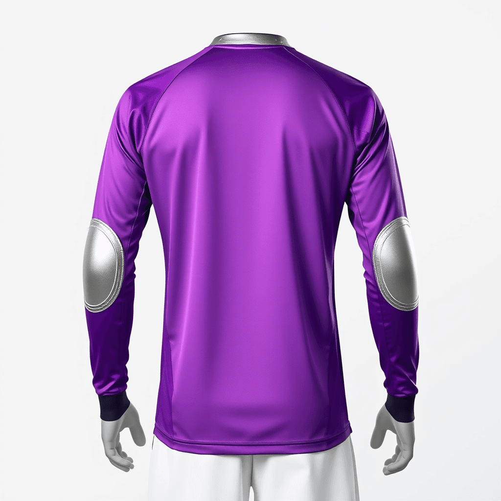Goalkeeper Jersey — Purple & Silver back view