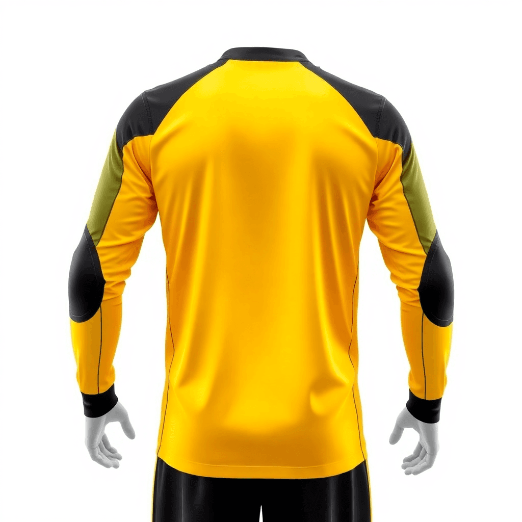 Goalkeeper Jersey — Yellow back view