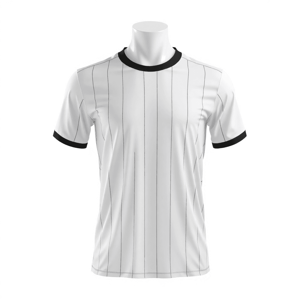 Home Jersey — White Pinstripe