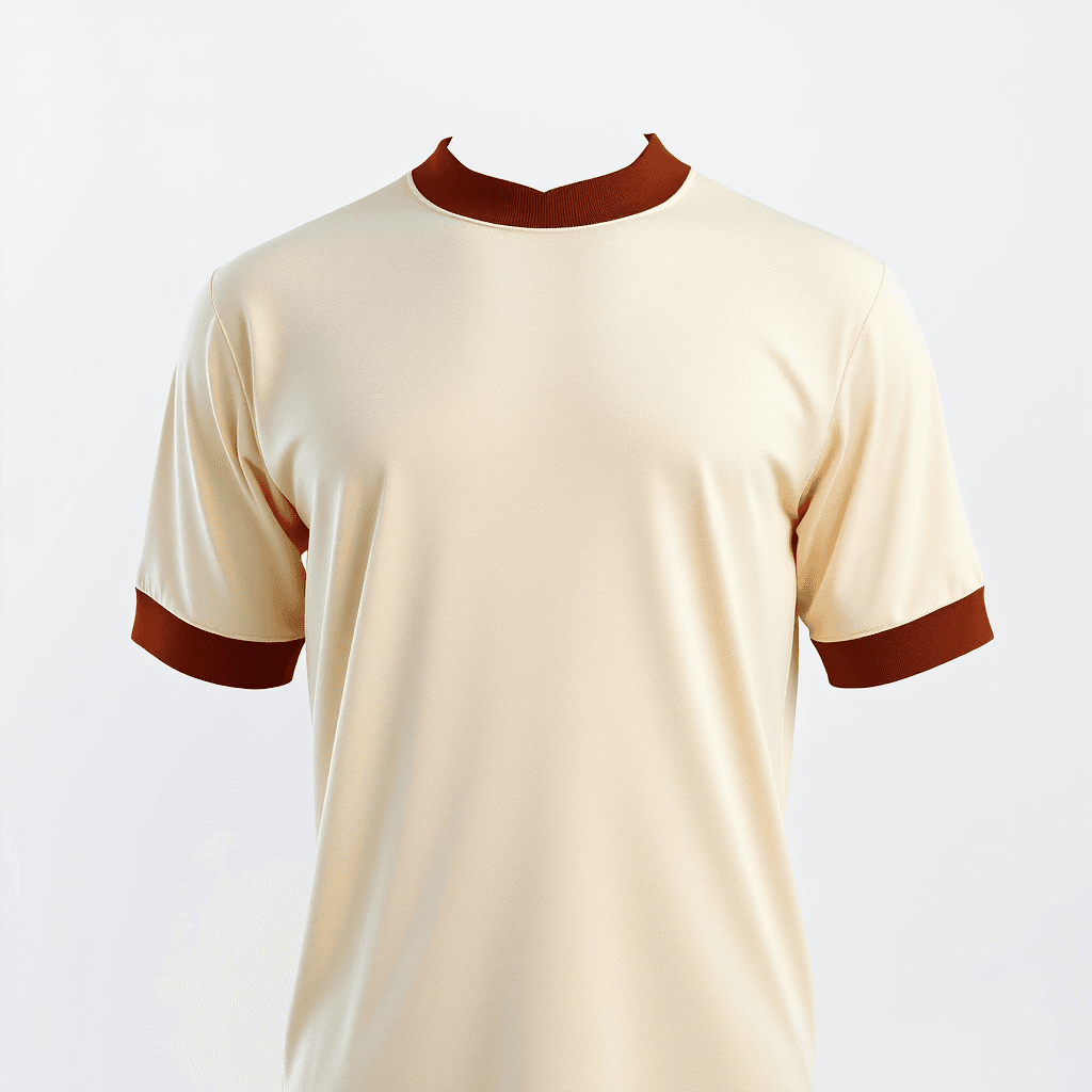 Retro Jersey — Cream & Brown