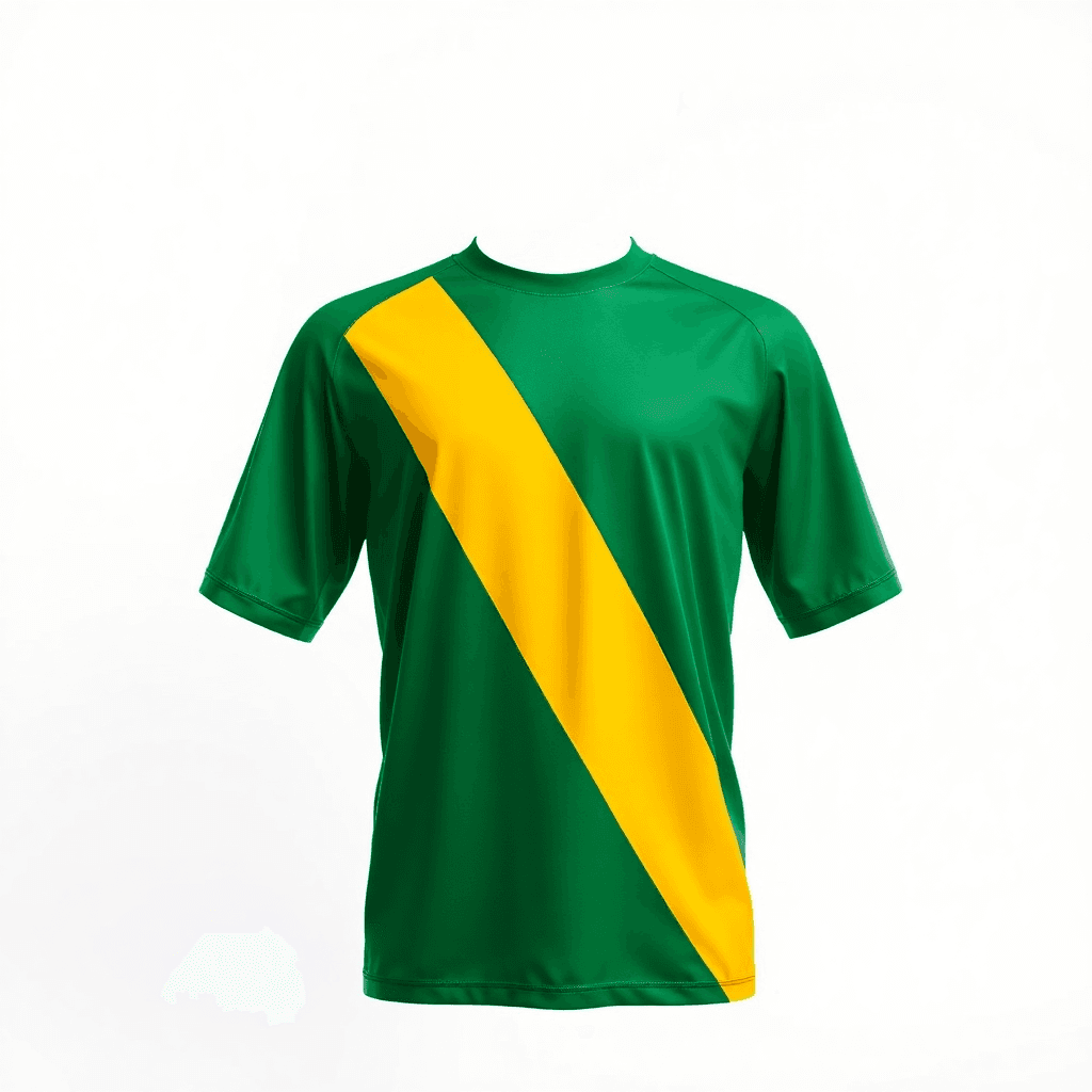 Retro Jersey — Green & Yellow Sash