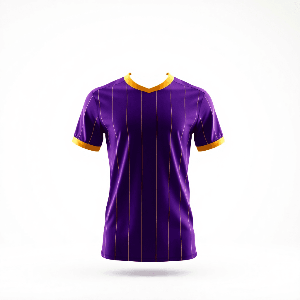 Retro Jersey — Purple & Gold Pinstripe