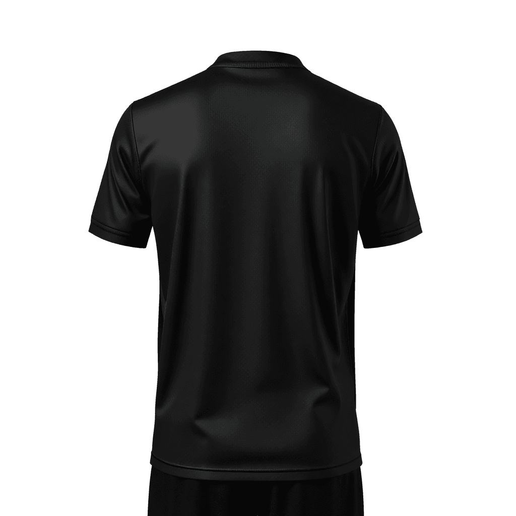 Third Kit Jersey — Black Tonal back view