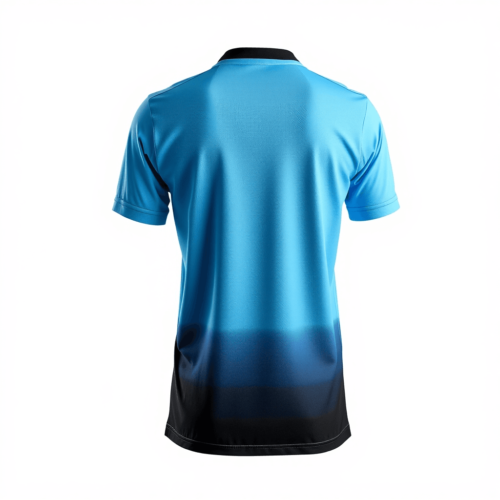 Third Kit Jersey — Electric Blue Fade back view