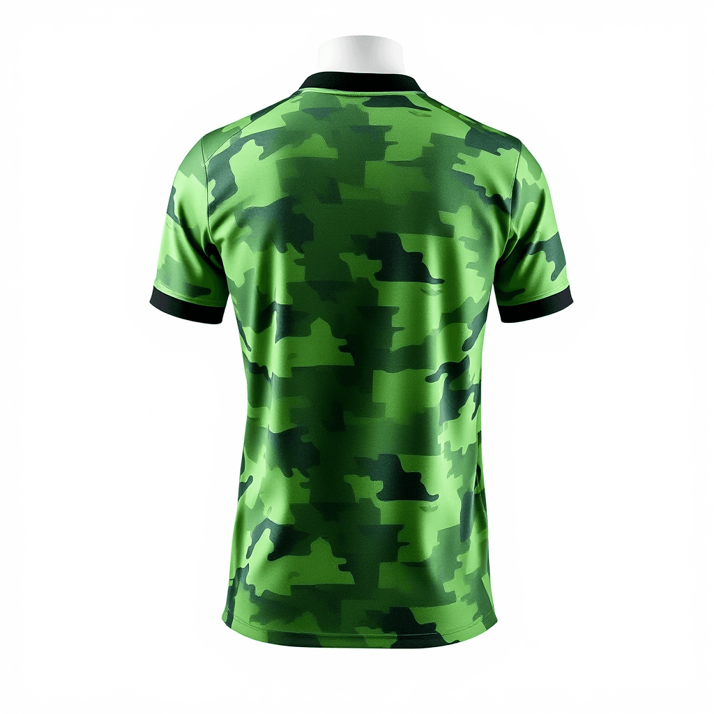 Third Kit Jersey — Green Camo back view