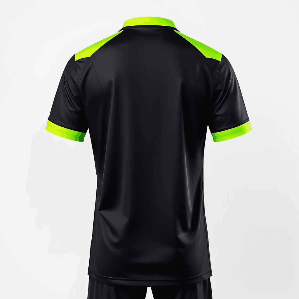Third Kit Jersey — Neon & Black back view