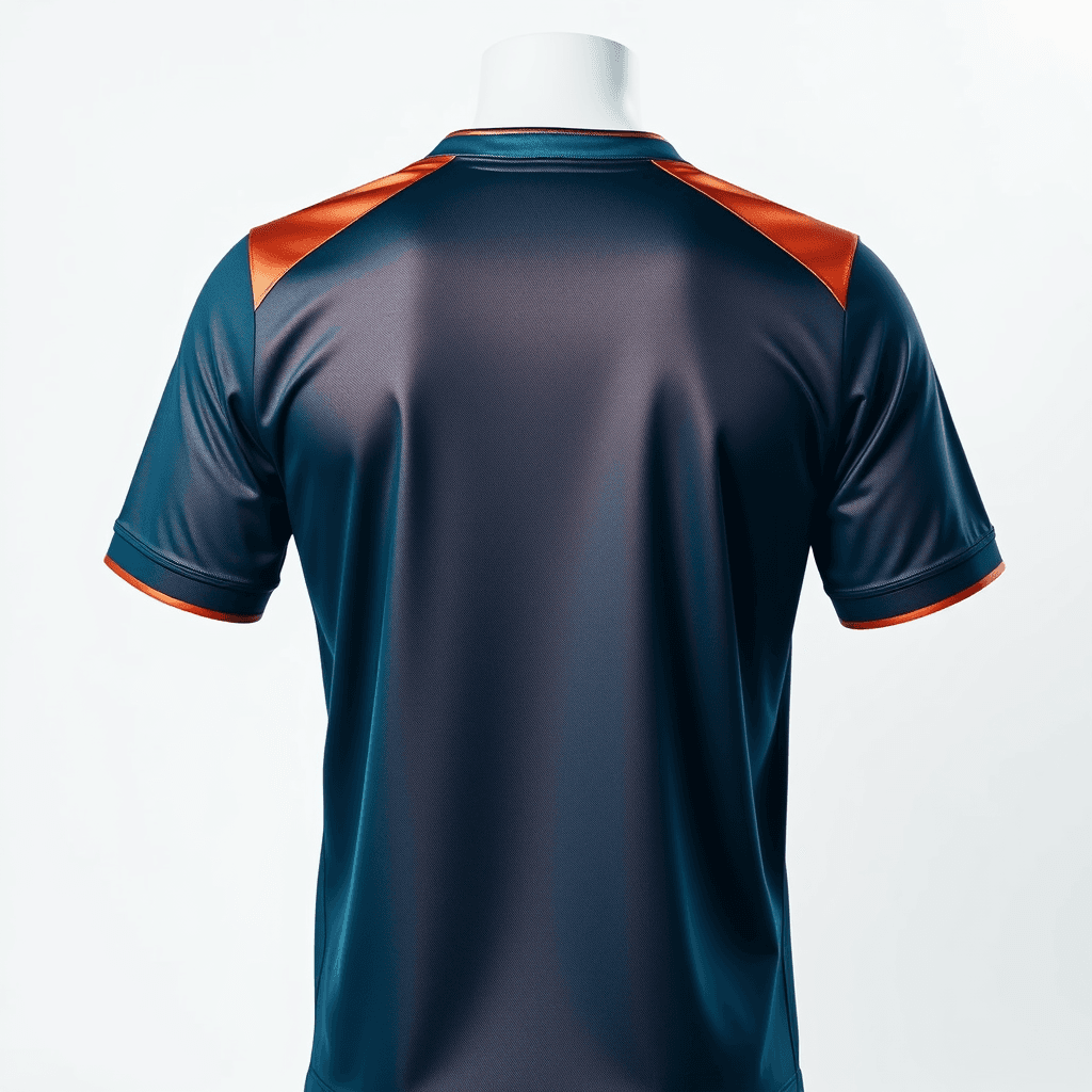Third Kit Jersey — Teal & Copper back view