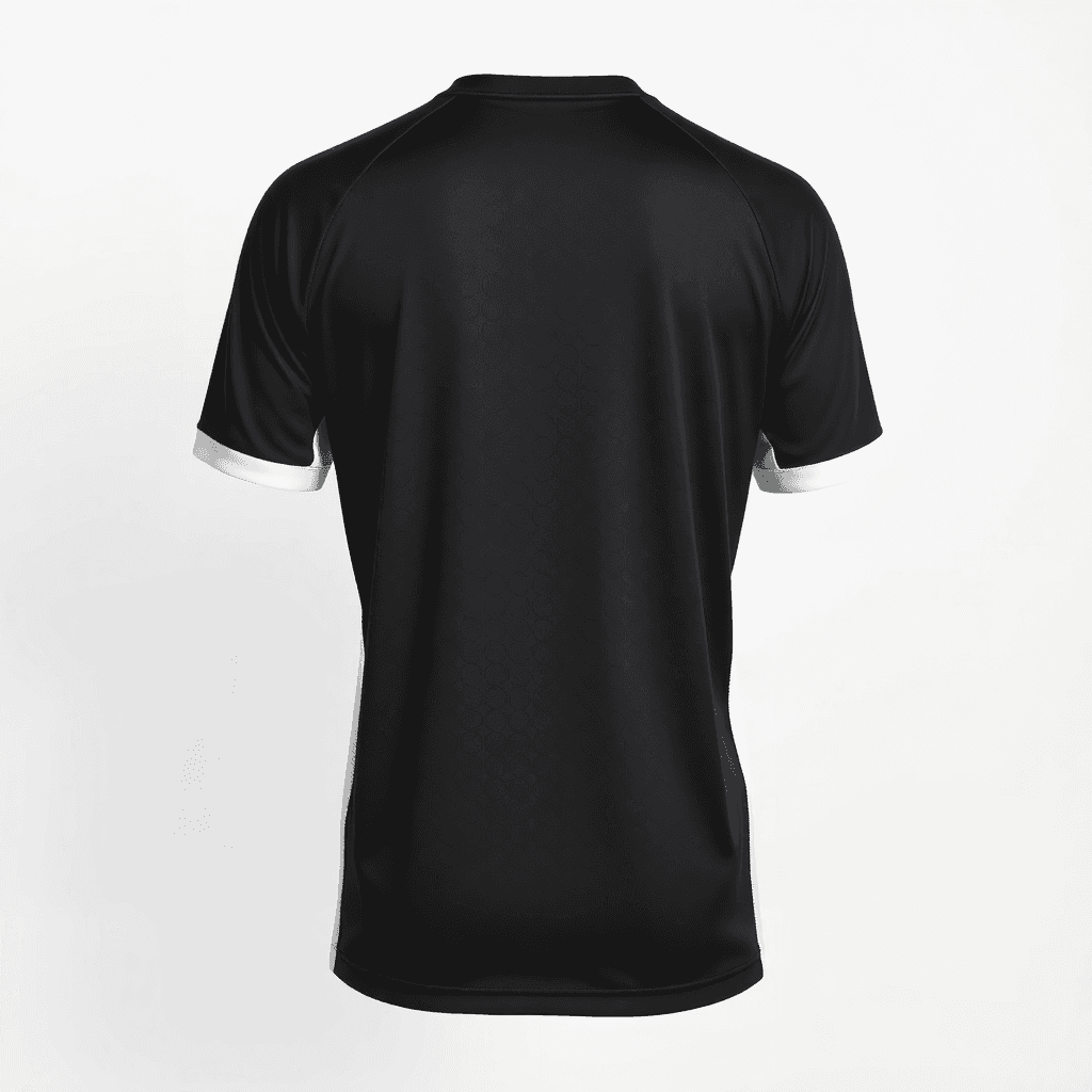 Training Jersey — Black & White back view
