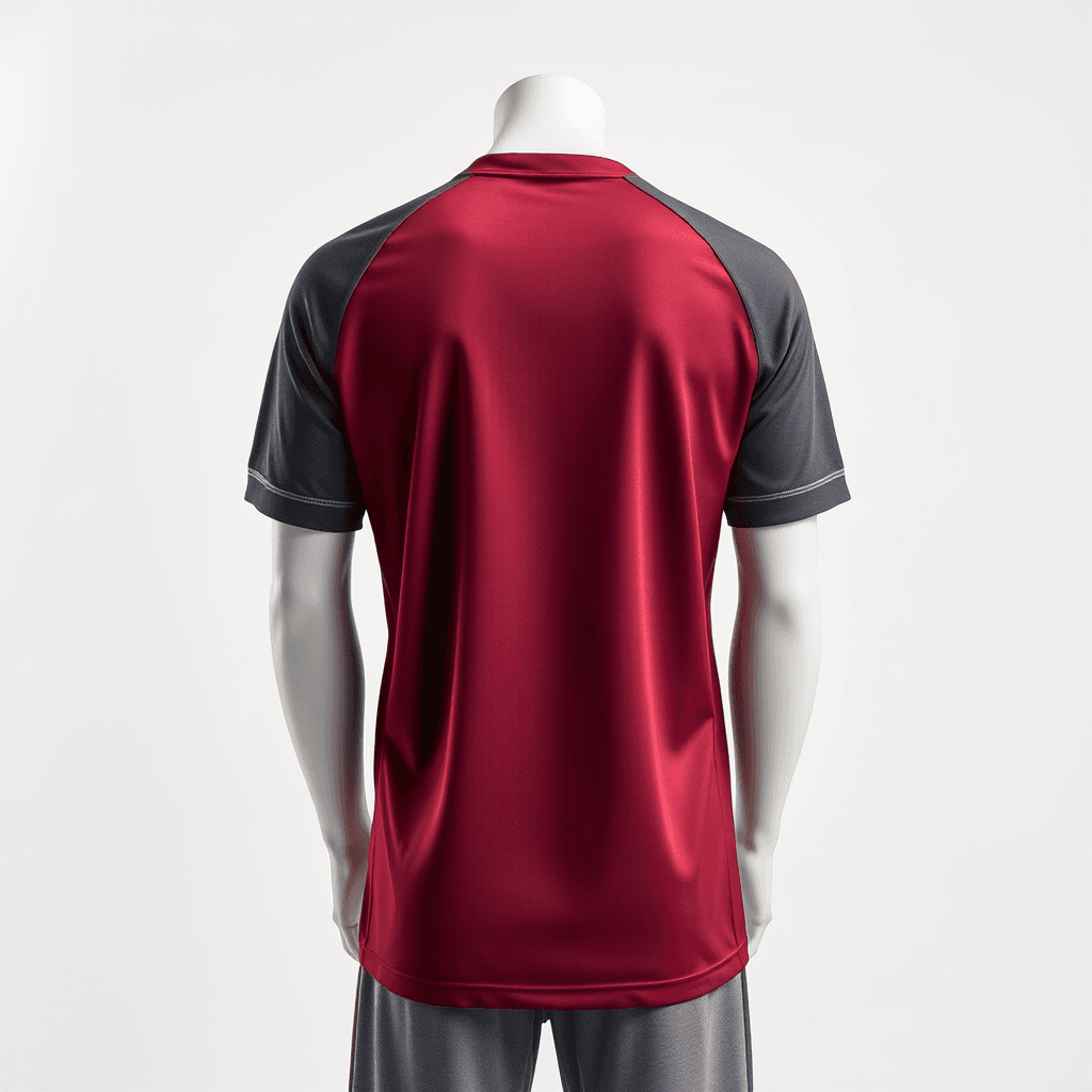 Training Jersey — Maroon & Grey back view