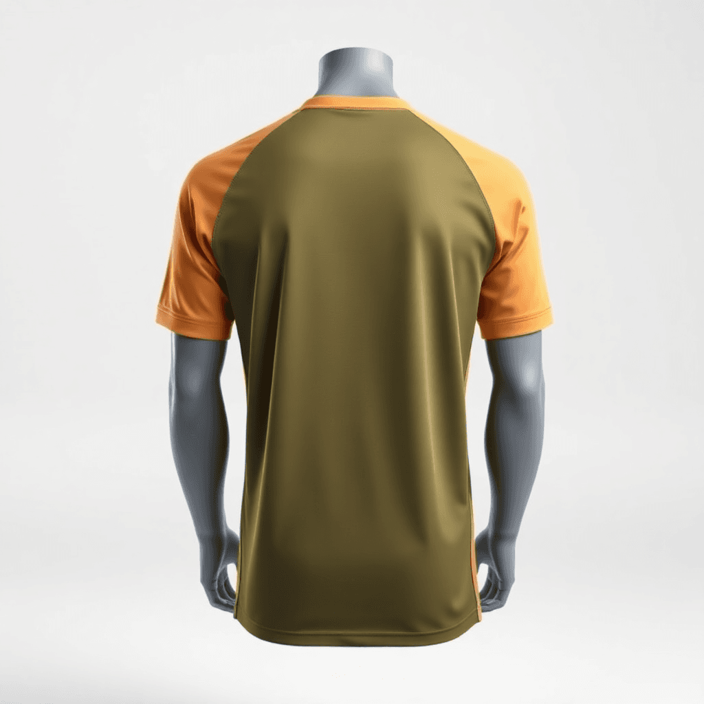 Training Jersey — Olive & Tan back view