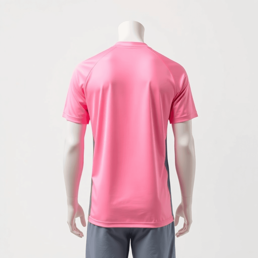 Training Jersey — Pink & Grey back view