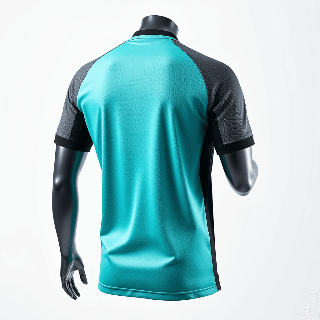 Training Jersey — Teal & Black back view