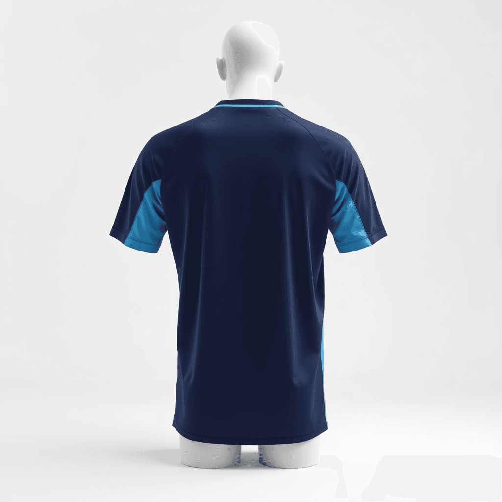 Training Jersey — Navy & Sky back view