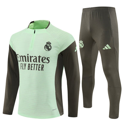 25/26 Real Madrid Training Lime Green Kids Size Tracksuit