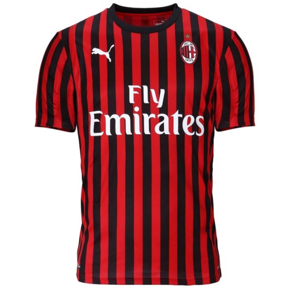 2019-2020 AC Milan Puma Authentic Home Football Shirt