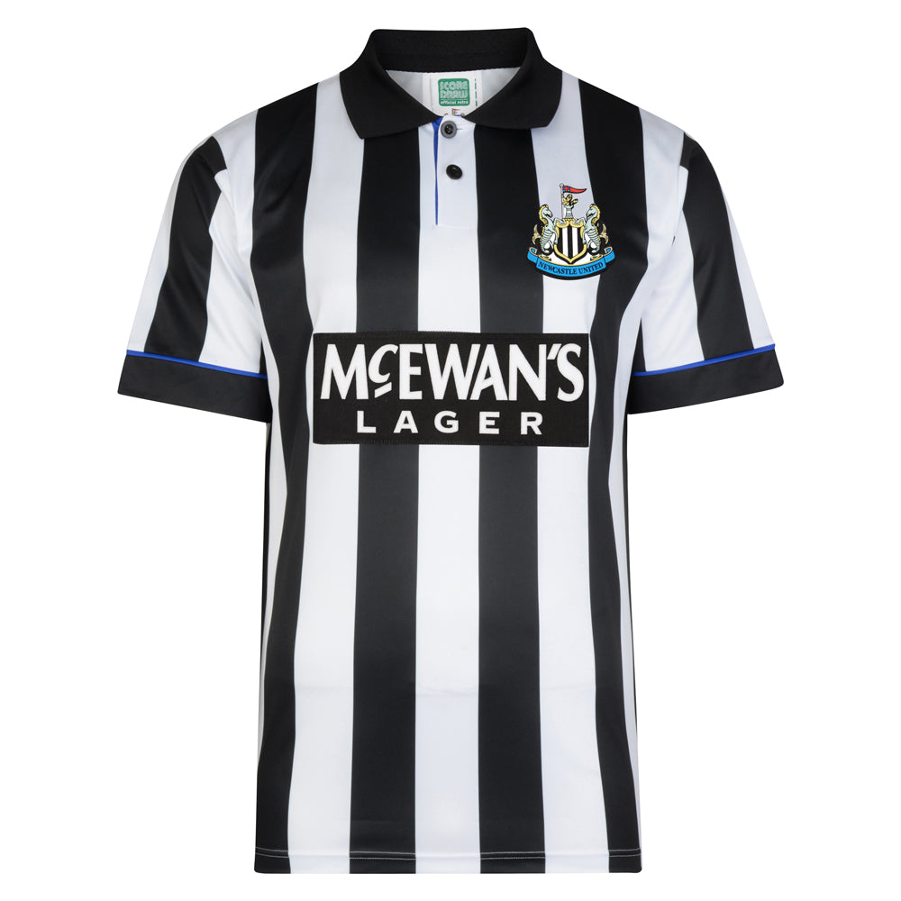 Score Draw Newcastle United 1995 Retro Football Shirt
