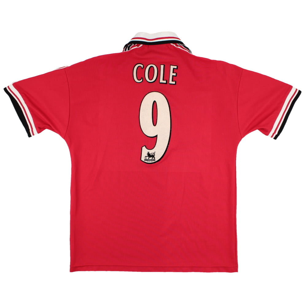 Manchester United 1998-2000 Home Shirt (Cole #9) (M) (Very Good)