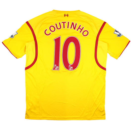 Liverpool 2014-15 Away Shirt (3XL) Coutinho #10 (Mint)
