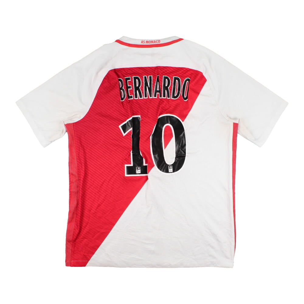 Monaco 2016-17 Home Shirt (L) Bernardo #10 (Good)