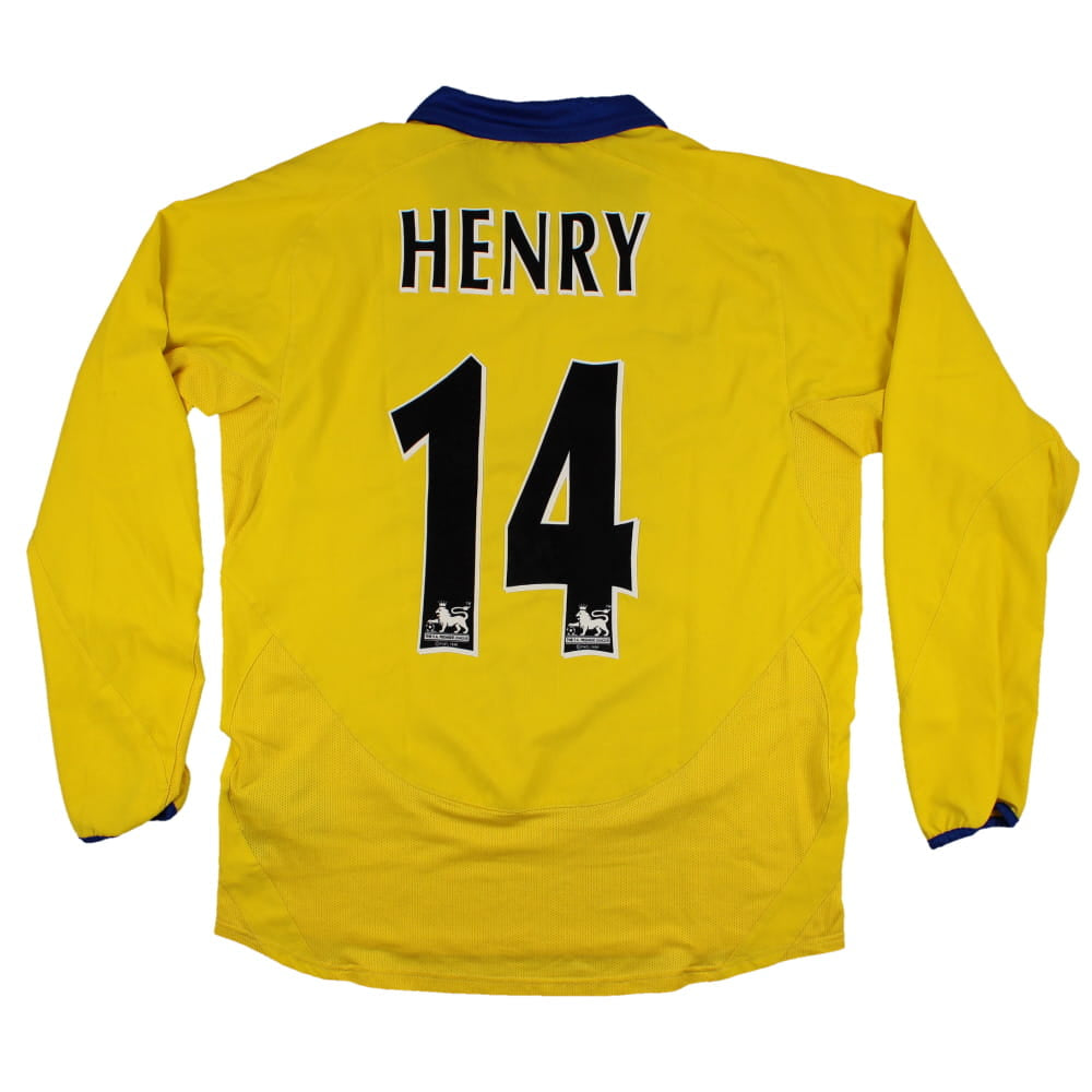 Arsenal 2003-05 Long Sleeve Away Shirt (M) Henry #14 (Excellent)