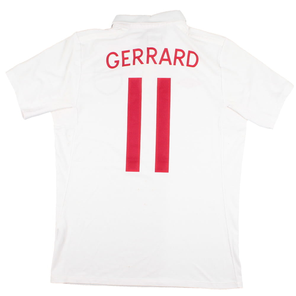England 2009-10 Home Shirt (M) Gerrard #11 (Excellent)