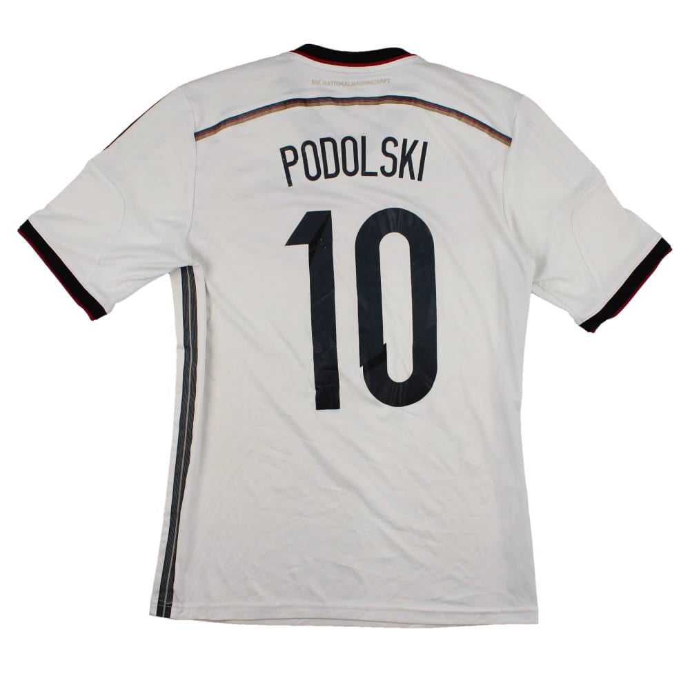 Germany 2014-15 Home Shirt (S) Podolski #10 (Fair)