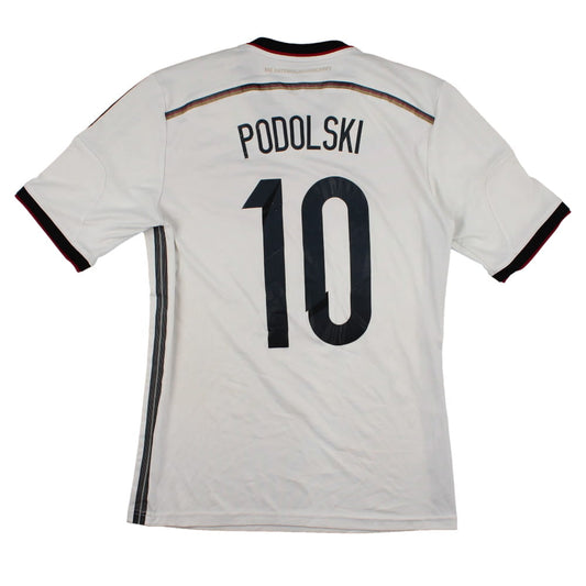 Germany 2014-15 Home Shirt (S) Podolski #10 (Fair)