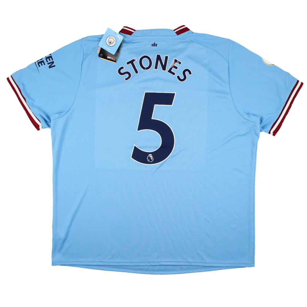 Manchester City 2022-23 Home Shirt (2XL) Stones #5 (Very Good)