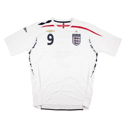 England 2007-2009 Home Shirt (XL) Rooney #9 (Good)
