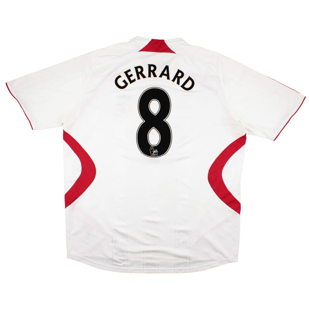 Liverpool 2007-08 Away Shirt (3XL) Gerrard #8 (Fair)