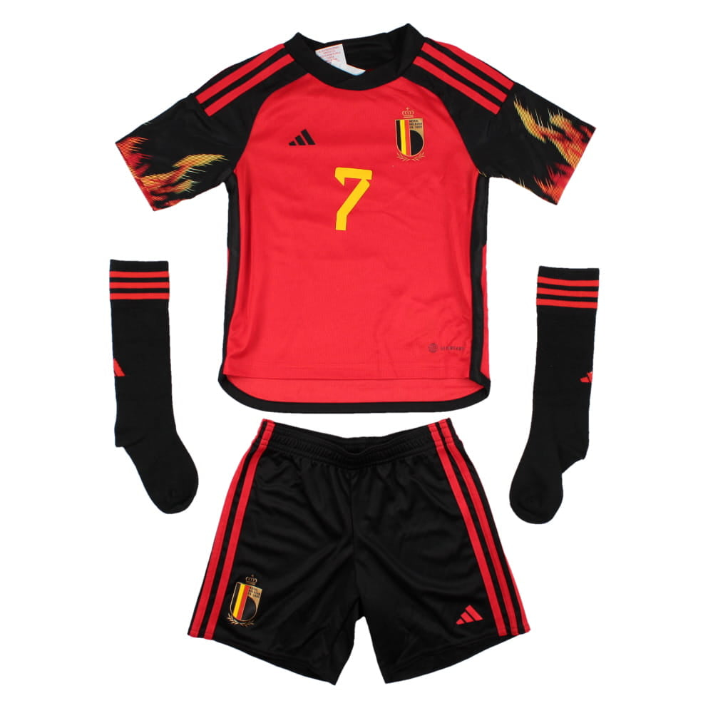 Belgium 2021-23 Home Kit (De Bruyne #7) (2XS infant) (Excellent)