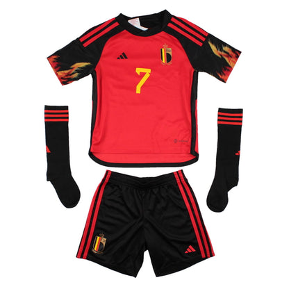 Belgium 2021-23 Home Kit (De Bruyne #7) (2XS infant) (Excellent)