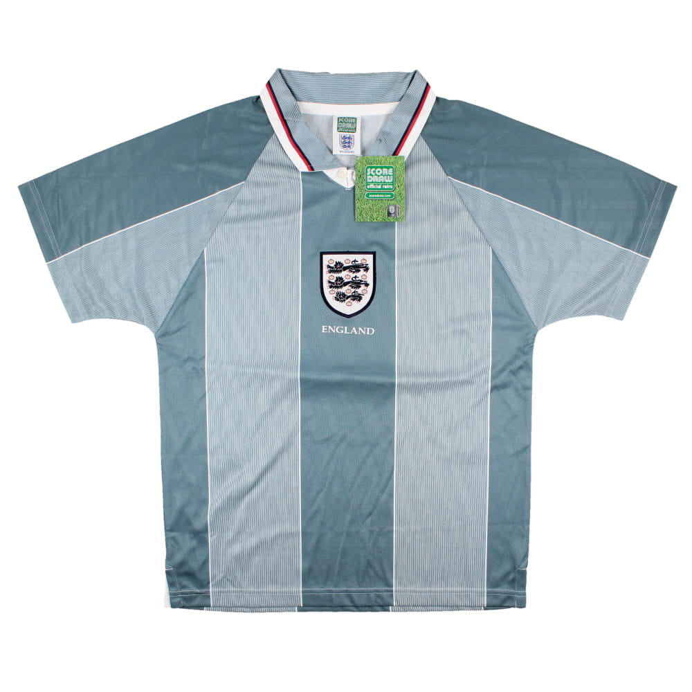 England 1996-98 Score Draw Away Replica Shirt (M) (Gascoigne #8) (Excellent)