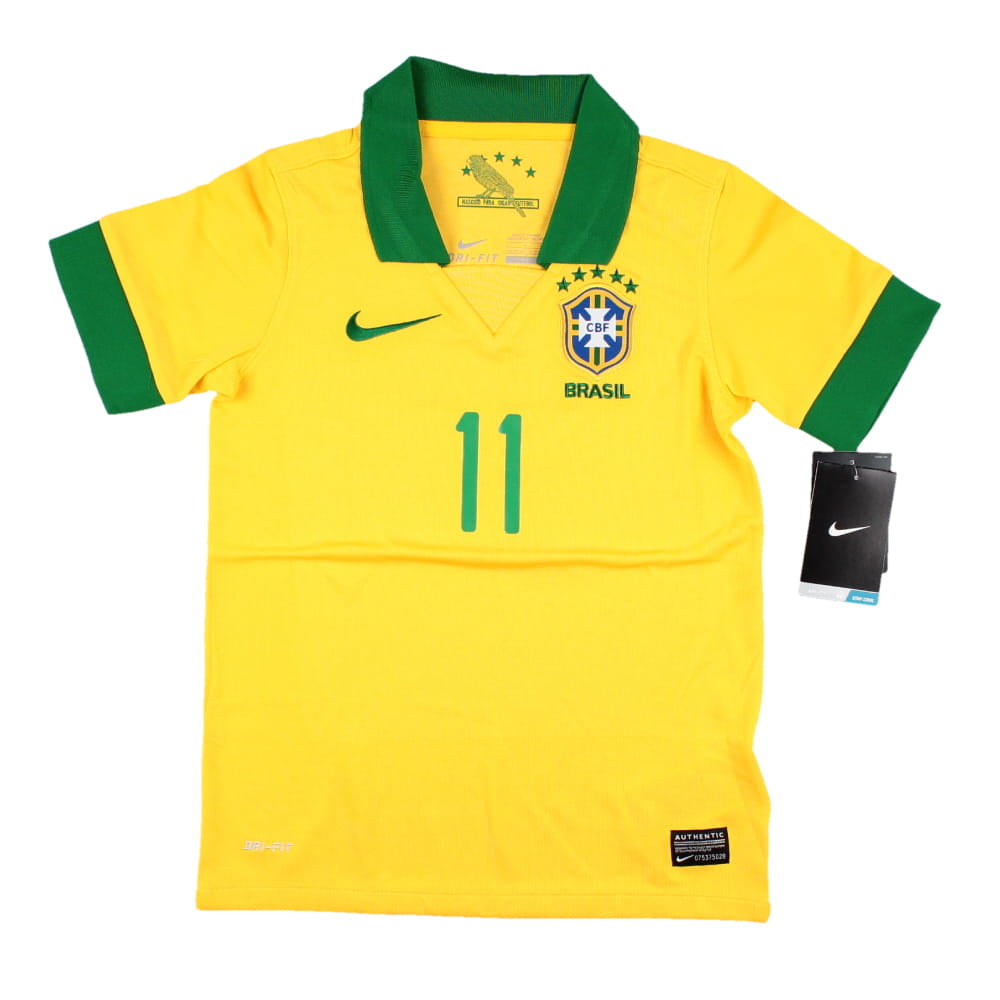 Brazil 2013-14 Home Shirt (SB) Neymar #11 (Mint)