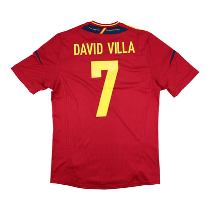 Spain 2012-13 Home Shirt (M) David Villa #7 (Excellent)