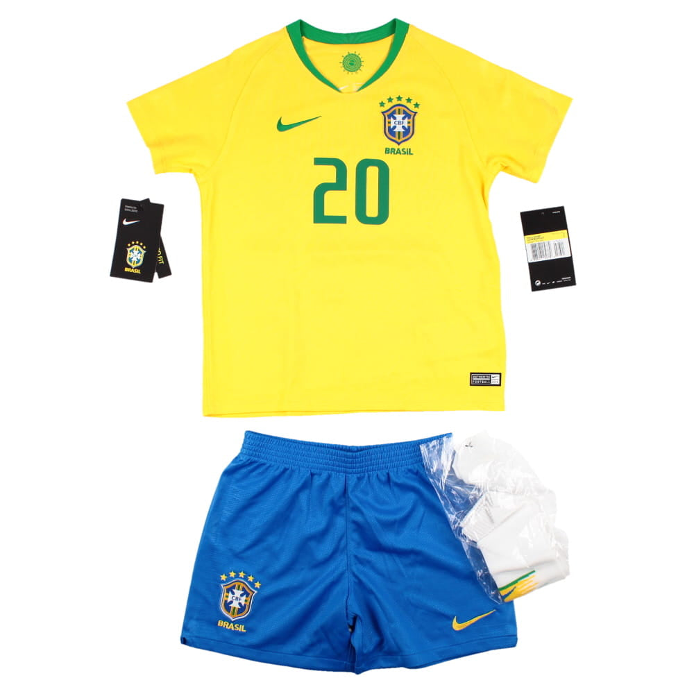 Brazil 2018-19 Home Infant Kit (Firmino #20) (SB) (Mint)