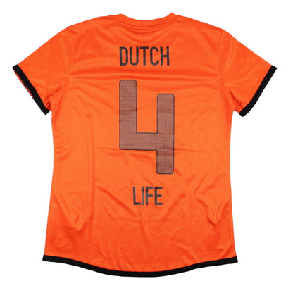 Holland 2012-13 Home Shirt (Dutch #4 Life) (Womens M) (Mint)