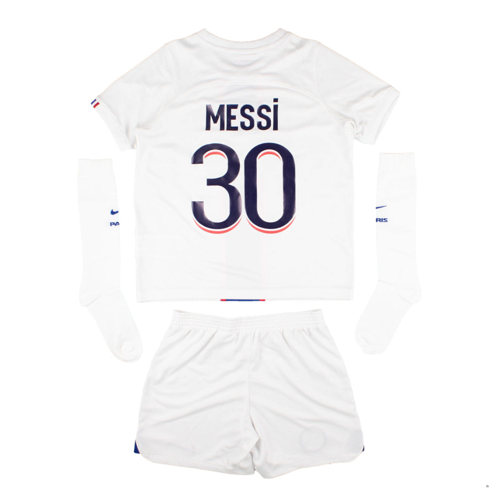 PSG 2022-23 Third Mini Kit (XL Boys 7-8y) Messi #30 (BNWT)