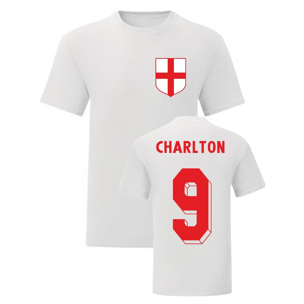 Bobby Charlton England National Hero Tee (White)