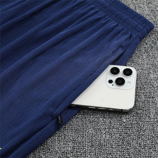 25/26 FC Barcelona Half Zip Training Blue/Purple Kids Size Tracksuit